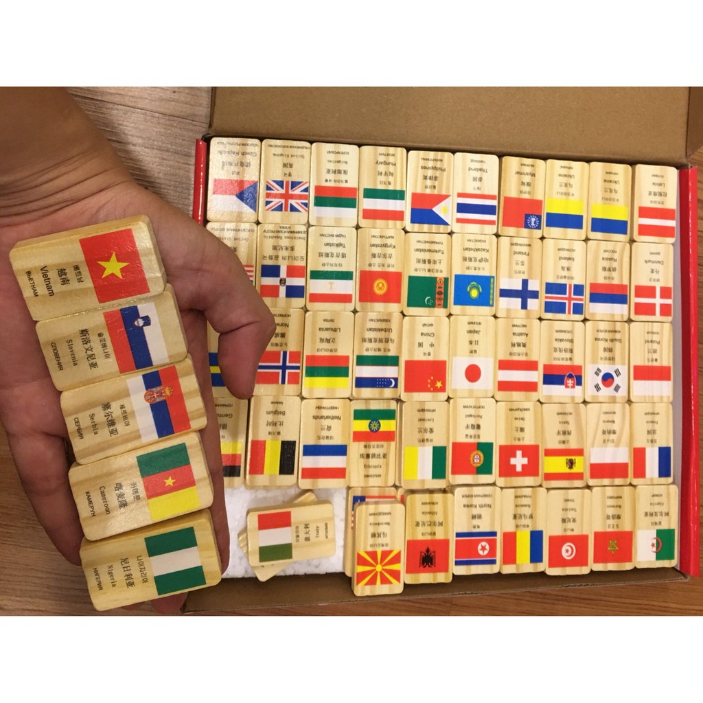 100 QUÂN CỜ DOMINO CÁC QUỐC GIA