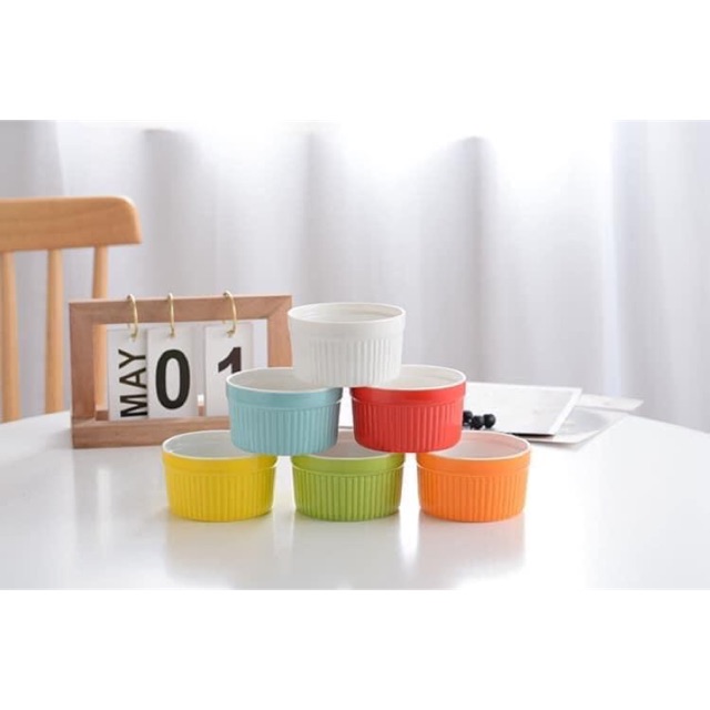 Cốc ramenkin sứ làm caramen, đựng đồ ăn siêu dễ thương