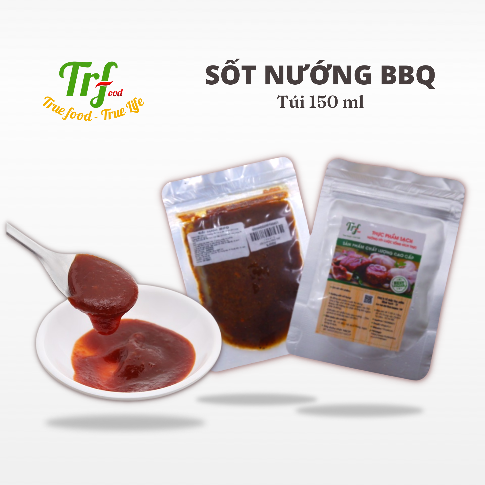 Sốt thịt nướng BBQ Truefood túi 100ml dùng cho 500g thịt [HN ship hỏa tốc]