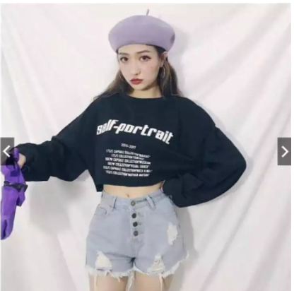 ÁO TAY DÀI CROPTOP FORM RỘNG CÁ TÍNH