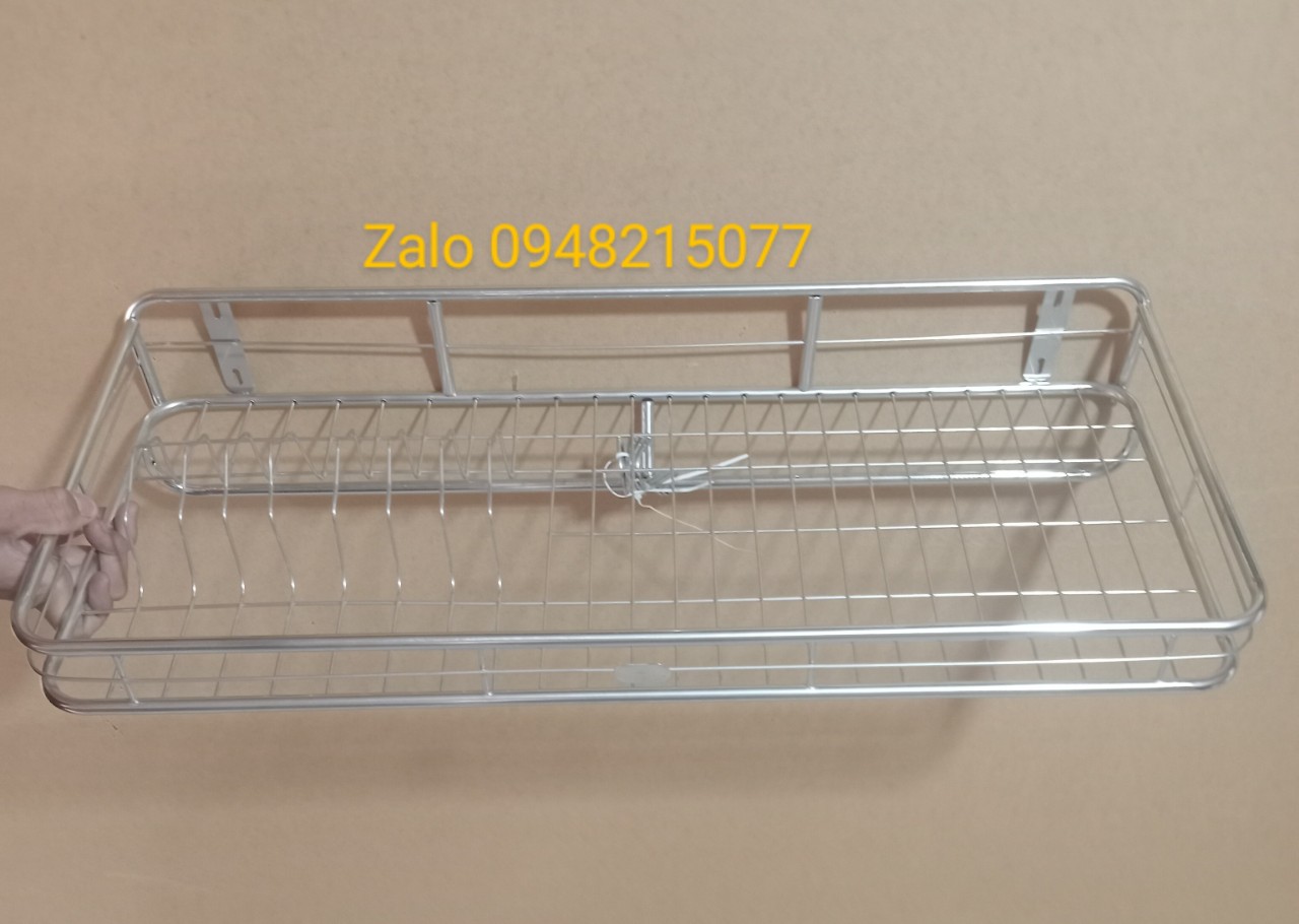 kệ treo 1 tầng inox, giá treo inox đựng chén đĩa nhà bếp ( ĐỦ SIZE)
