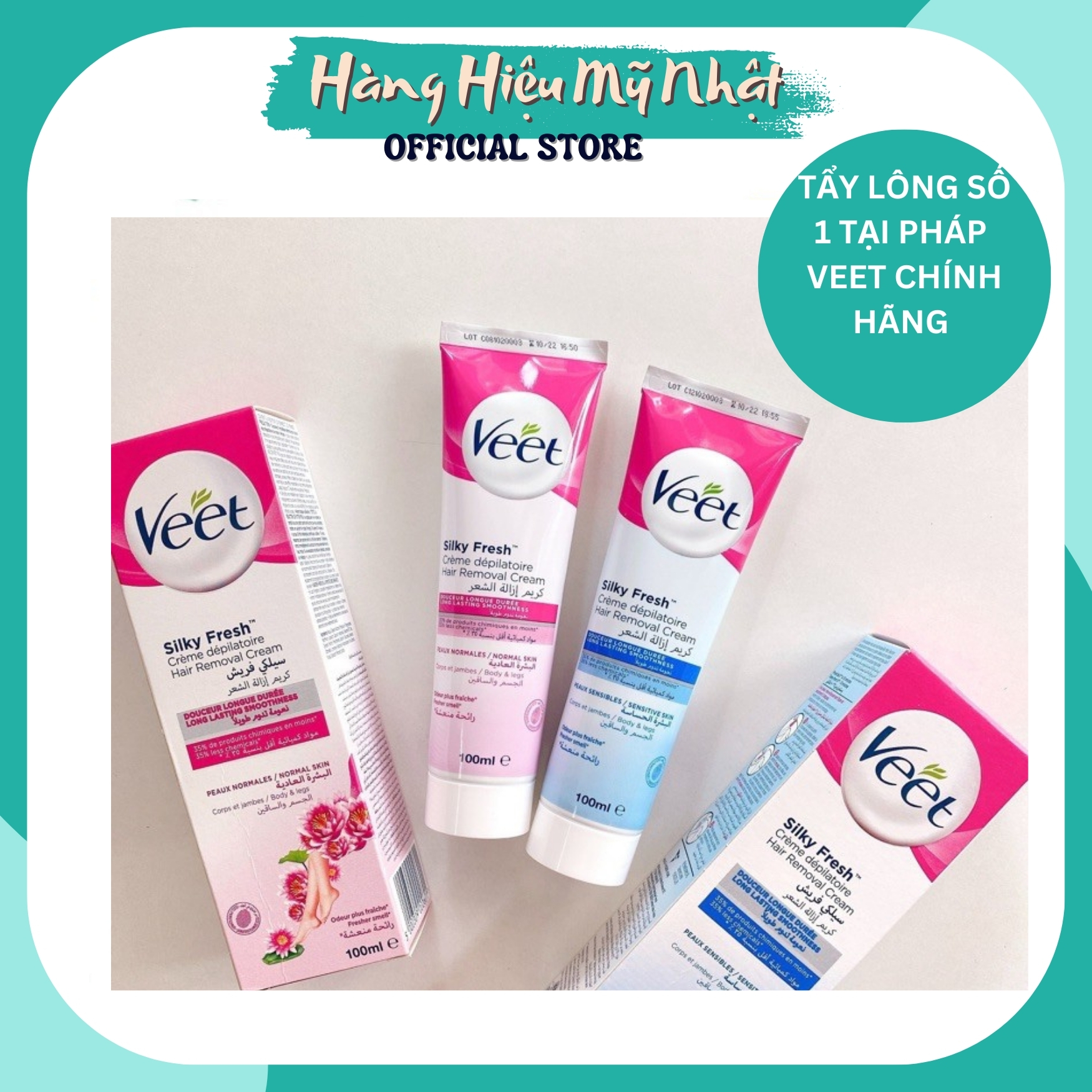 Kem tẩy lông Veet chính hãng của Pháp