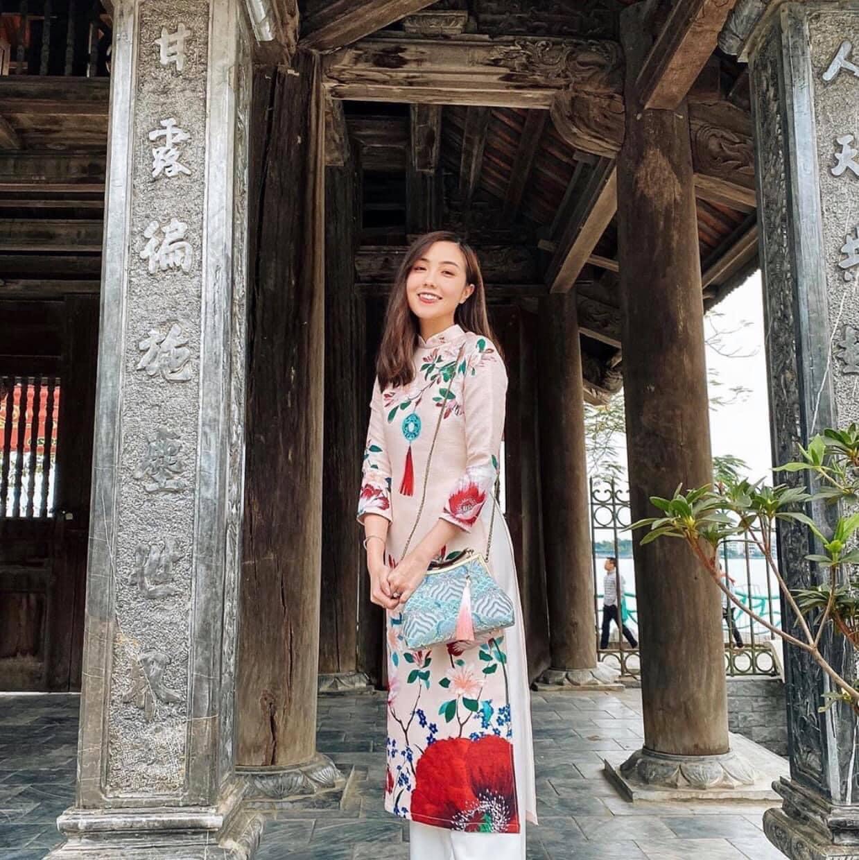 ÁO DÀI CÁCH TÂN LỤA NHẬT HỒNG MỚI- ÁO DÀI TẾT