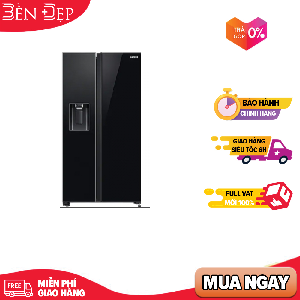 [TRẢ GÓP 0%] Tủ lạnh Samsung side by side RS64R53012C/SV 660L (Giá áp dụng giao tại HN, HCM& các tỉnh liên hệ shop)