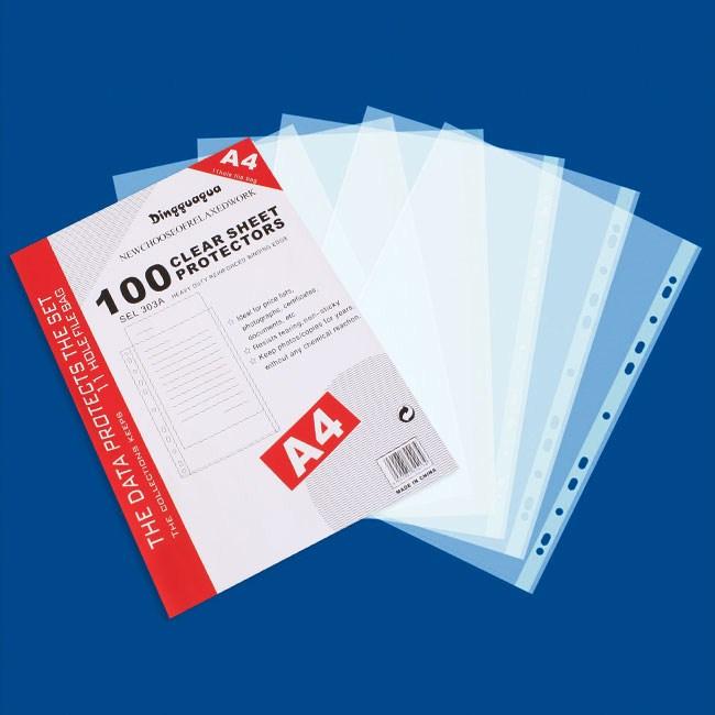 Bìa Nilon Lỗ A4 ( xấp/320 gr ) ( xấp / 100 cái)