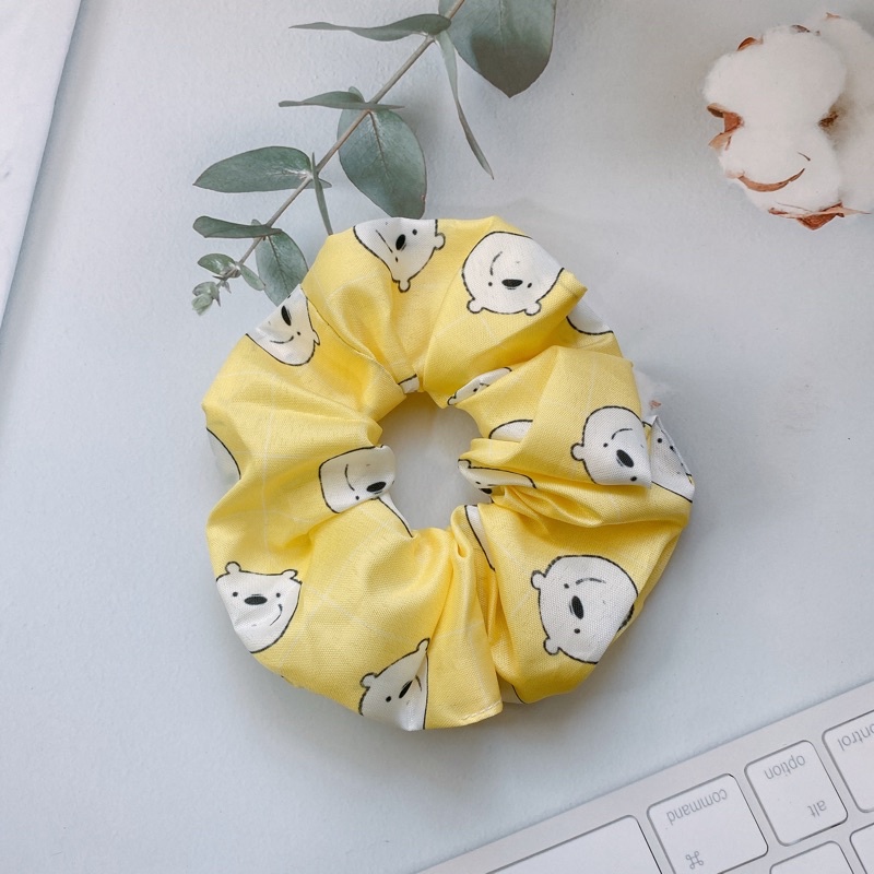 cột tóc vải scrunchies nhiều hình