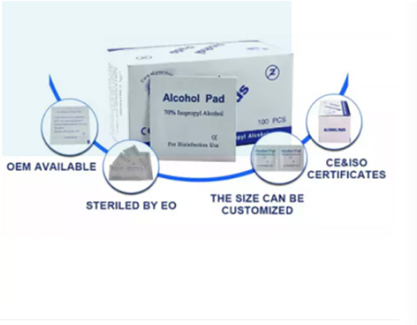 Bông tẩm cồn Alcohol Pads 100 miếng - Nam Sơn Saigon
