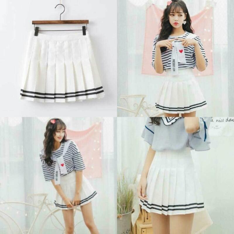 Chân Váy Tennis Phối Kẻ Thời Trang Hàn Quốc Otis EVA CV 30006S1