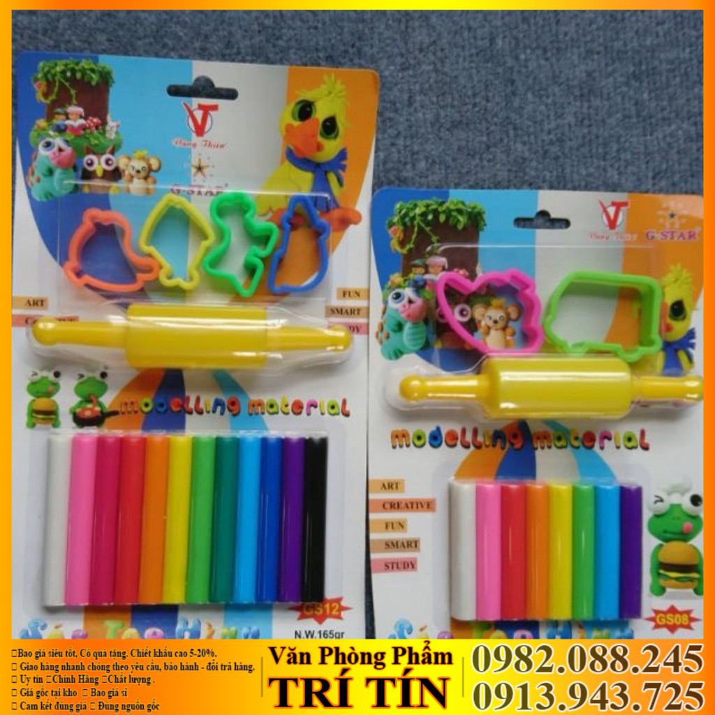 [HCM]❣️❣️ĐẤT NẶN 8 -12 màu có khuôn Gstar