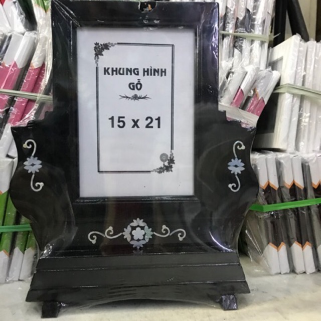 Khung hình,khung ảnh thờ gỗ (15x21)