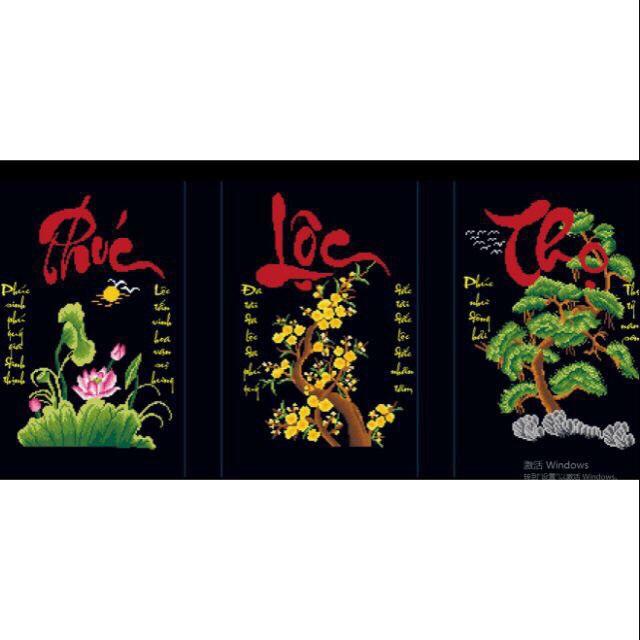 Tranh đá phúc lộc thọ 77573
