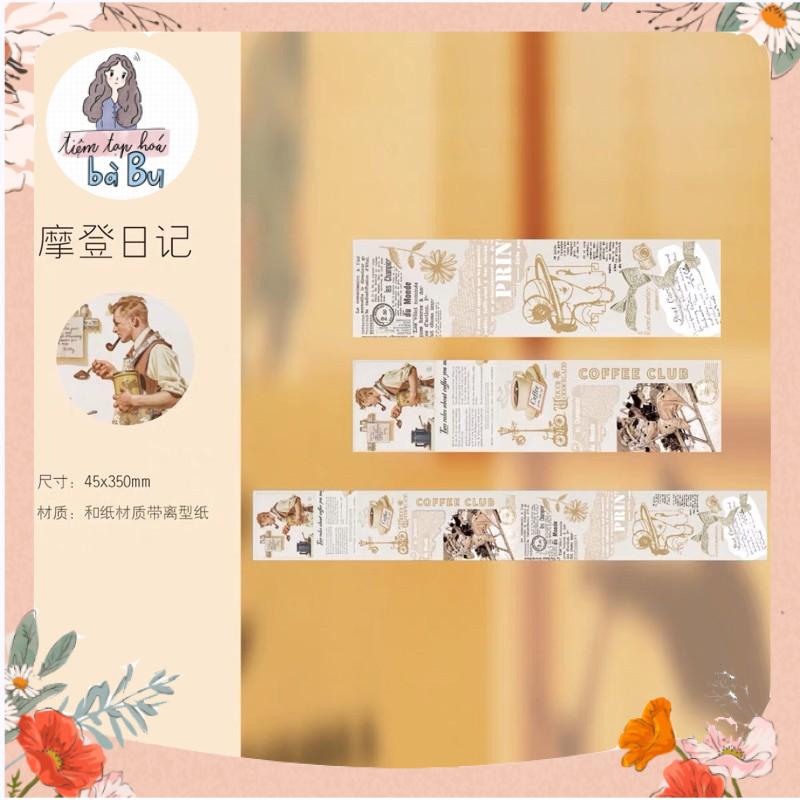 Dây stickers PVC dài 35cm dễ thương nhiều mẫu dùng để trang trí sổ tay
