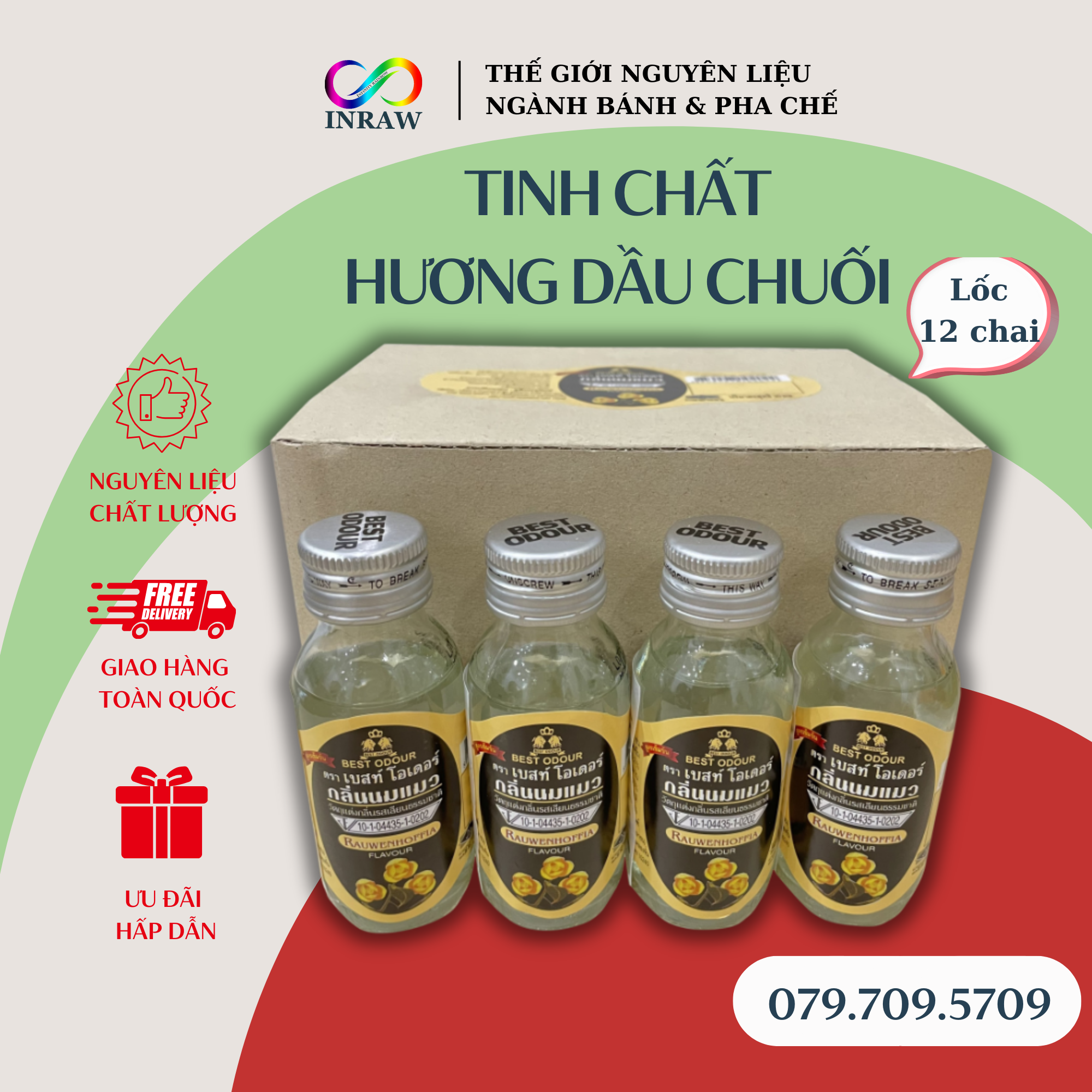 Hương Dầu Chuối Best Odour Thái Lan 30ml