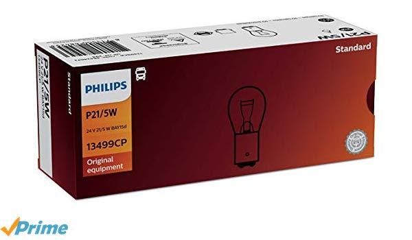 Philips Halogen P21/5W 13499CP - 24V/5W - Hộp 10 bóng (Đèn thắng...)