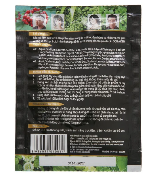 Dầu gội Matrix nhuộm tóc đen 25ml