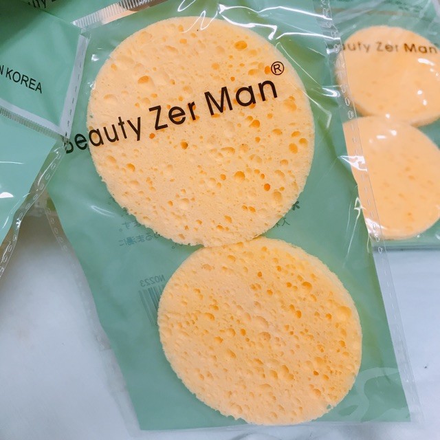 Bông rửa mặt bọt biển Beauty Zer Man