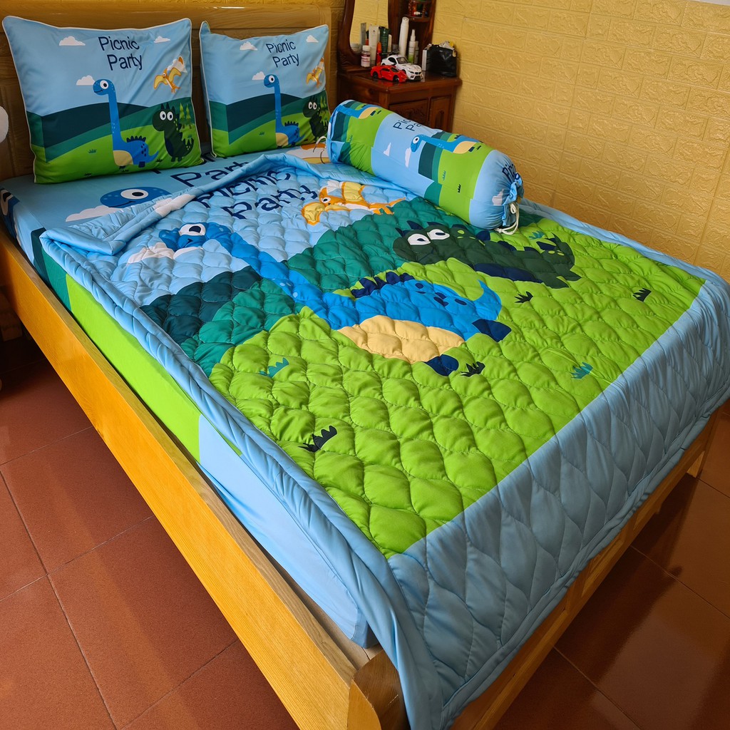 [HCM]BỘ DRAP THUN Ý 5D 4 MÓN 1M6 & 1M8 TY32