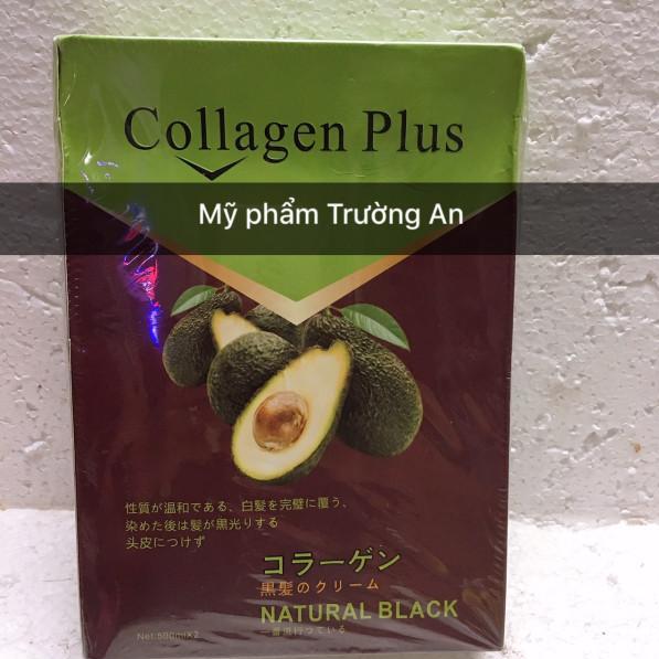 Nhuộm đen collagen tinh chất bơ chuyên gia phủ tóc bạc