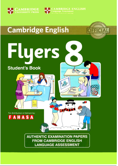 Cambridge Flyers 1,2,3,4,5,6,7,8,9 màu(tặng kèm audio