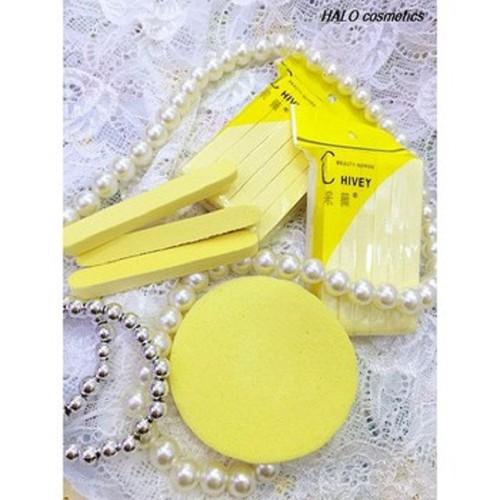 Set 06 miếng rửa mặt bông mút dạng nén