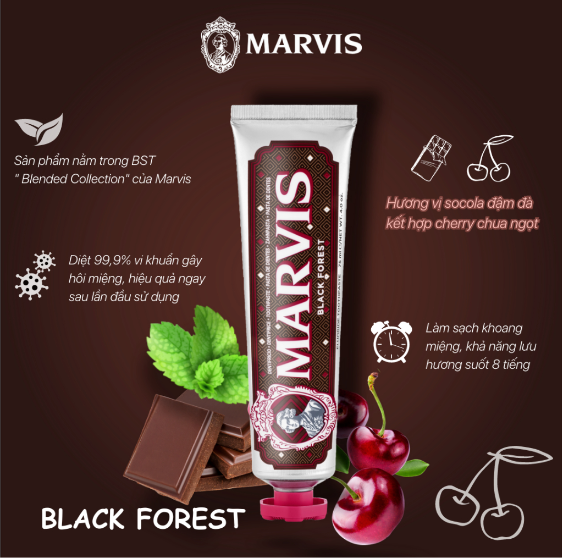 [Full Mùi] Kem đánh răng Marvis Toothpaste - Đầy đủ mùi hương