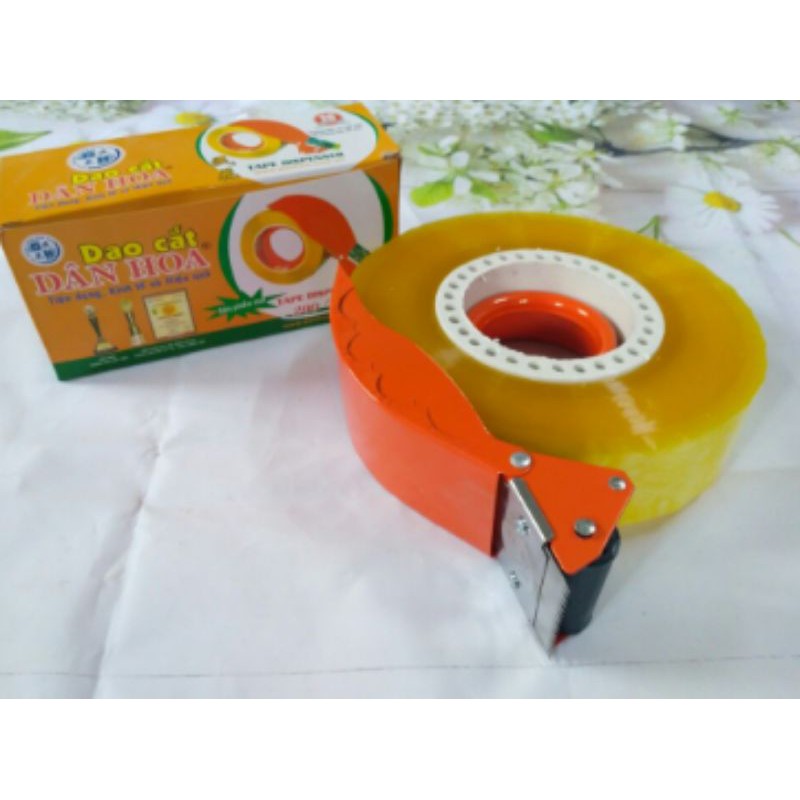 Dao cắt băng keo 5f nhựa/sắt loại 100 yard/ 200 yard/0.5kg/1kg/ băng keo văn phòng phẩm bc200