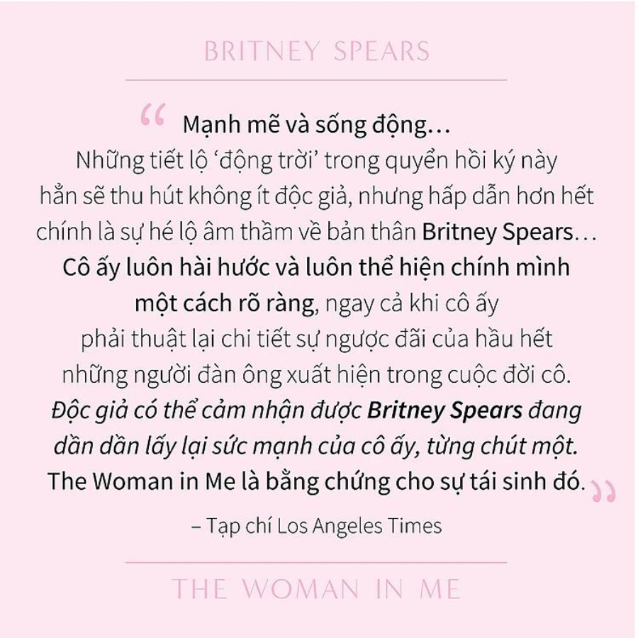 Sách - Britney Spears - Người Đàn Bà Trong Tôi - FN