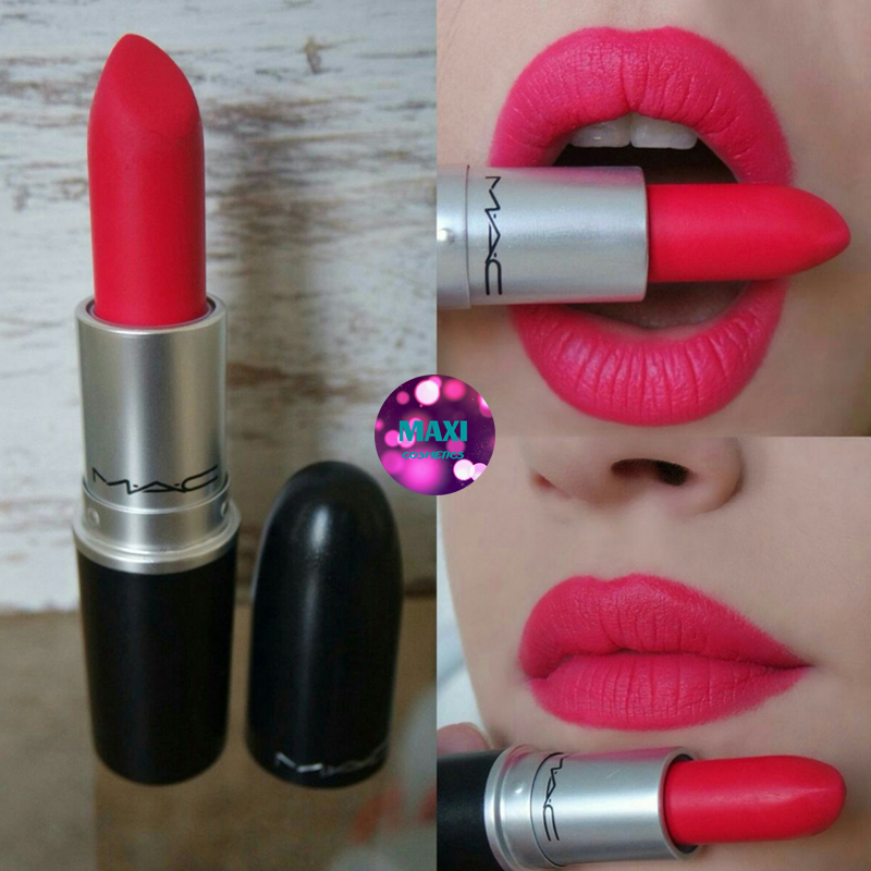 Son Lì Mac Màu 706 Relentlessly Red - Đỏ Hồng San Hô