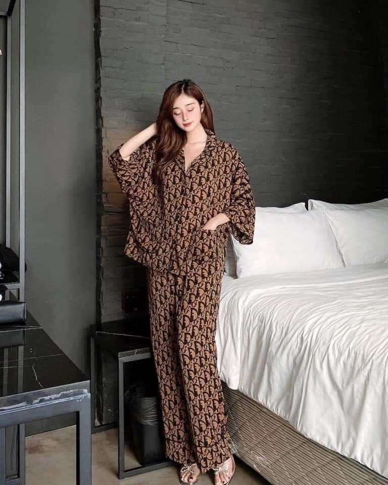 [HOT] Bộ pijama nữ cánh dơi lụa mango form to dưới 70 kg