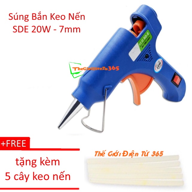 Sung ban keo nến sde 20w - 7mm tặng kèm keo nến