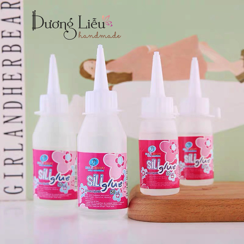 Keo dán vải, len sợi, đồ thủ công Siliglue 30ml