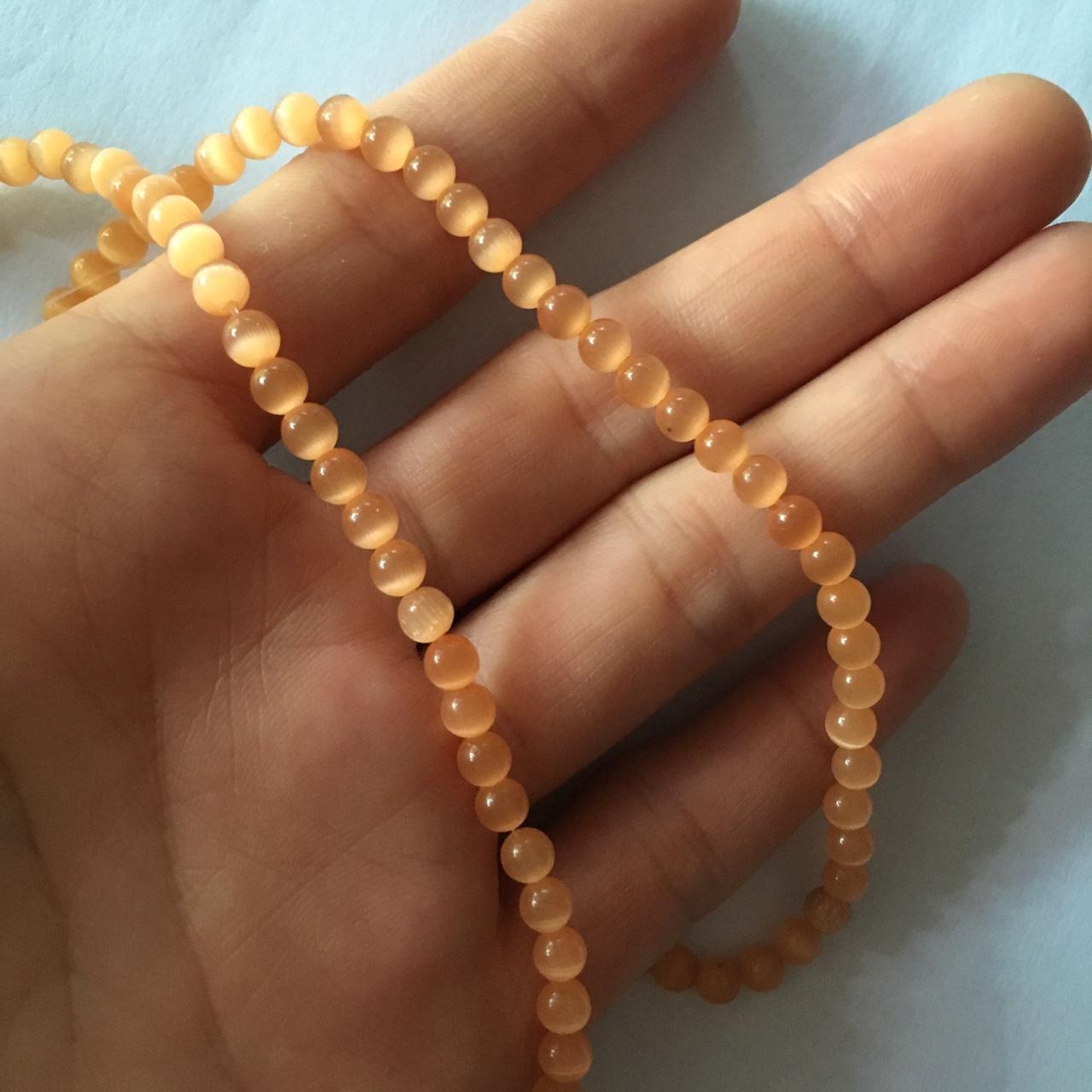 100 Hạt đá mắt mèo size 3.5mm, chọn màu RS12G