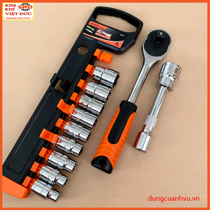 Bộ khẩu  mở ốc tự động 1/2 KAPUSI JAPAN 12 chi tiết + khẩu nối KaPuSi Nhật