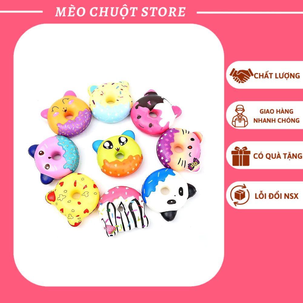 Móc Khóa Squishy 6cm, 8cm, Squishy Mini Có Móc Khóa, Squishy Cute