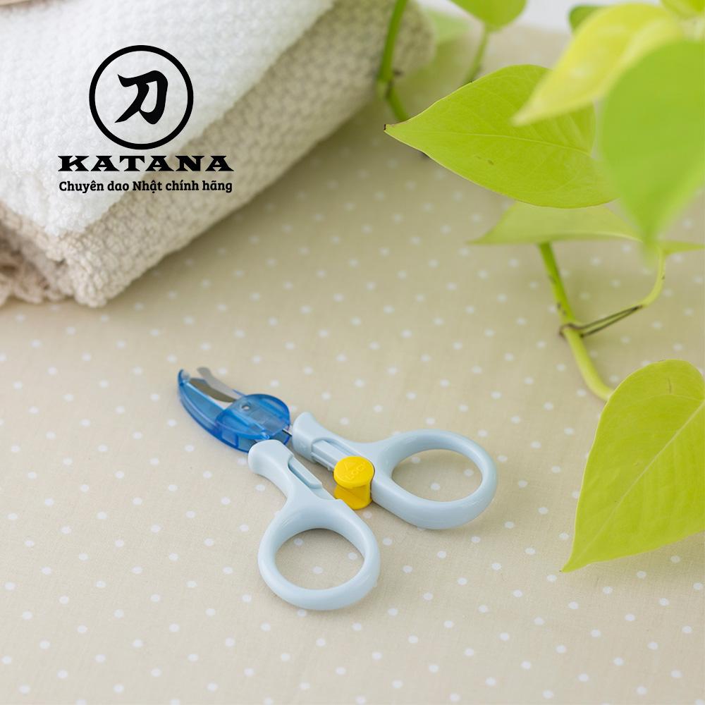 Kéo cắt móng tay cao cấp Nhật trẻ em KAI KF0116 (màu xanh)