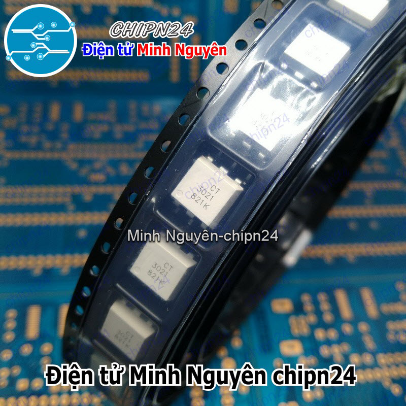 [2 con] (DIP) Opto Dán MOC3021 SOP-6 Trắng (SMD) (CT3021S 3021) - HH006029