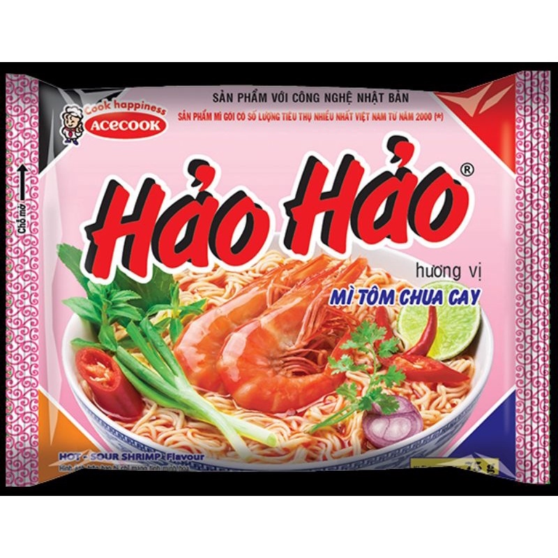❐ mỳ tôm hảo hảo chua cay - thùng 30 gói