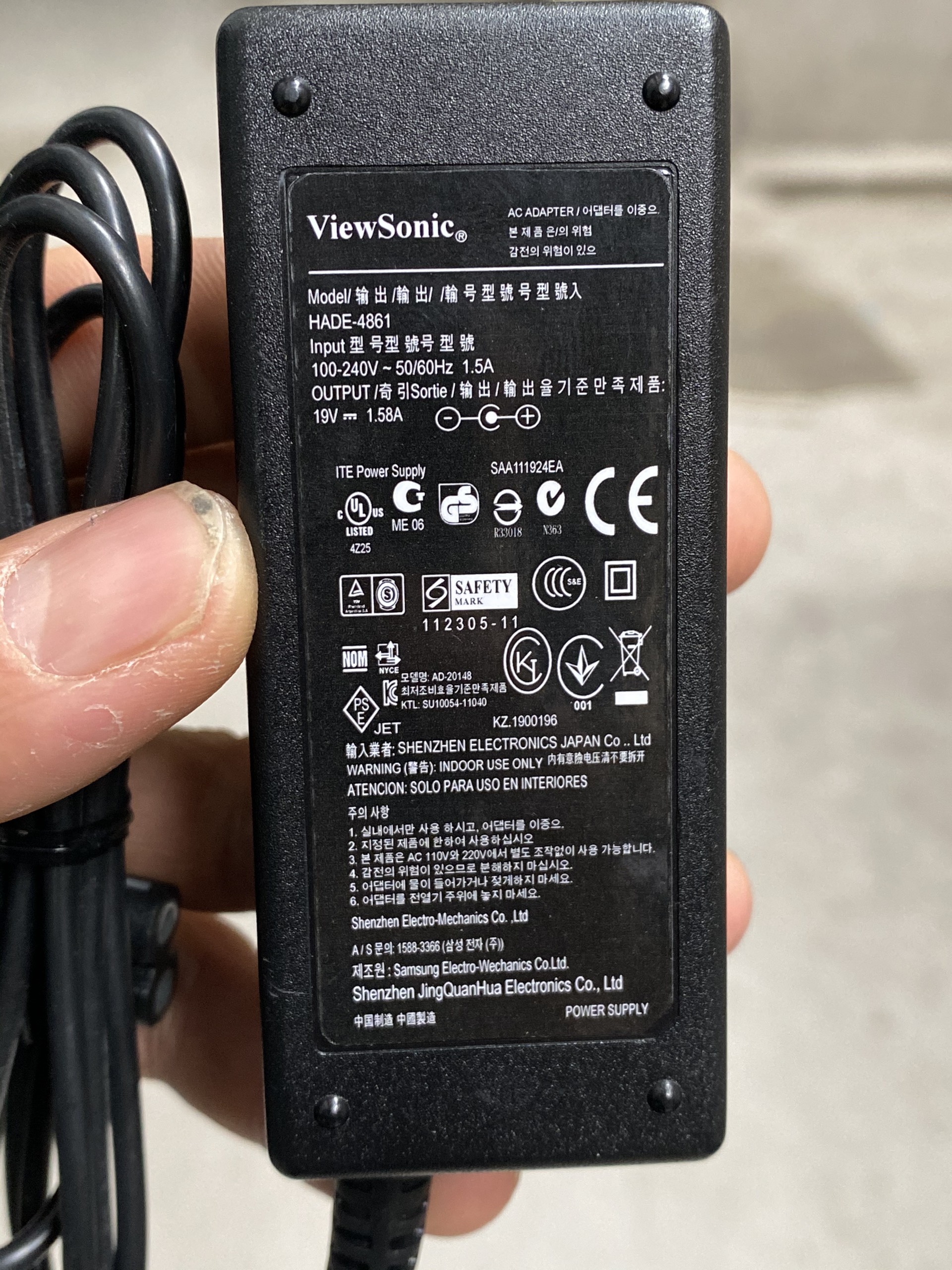 Cục nguồn màn hình ViewSonic hàng cao cấp