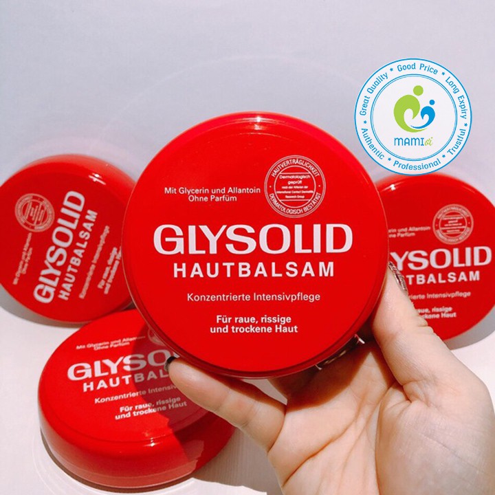 Kem (100ml) nẻ gót chân Glysolid Hautbalsam, Đức