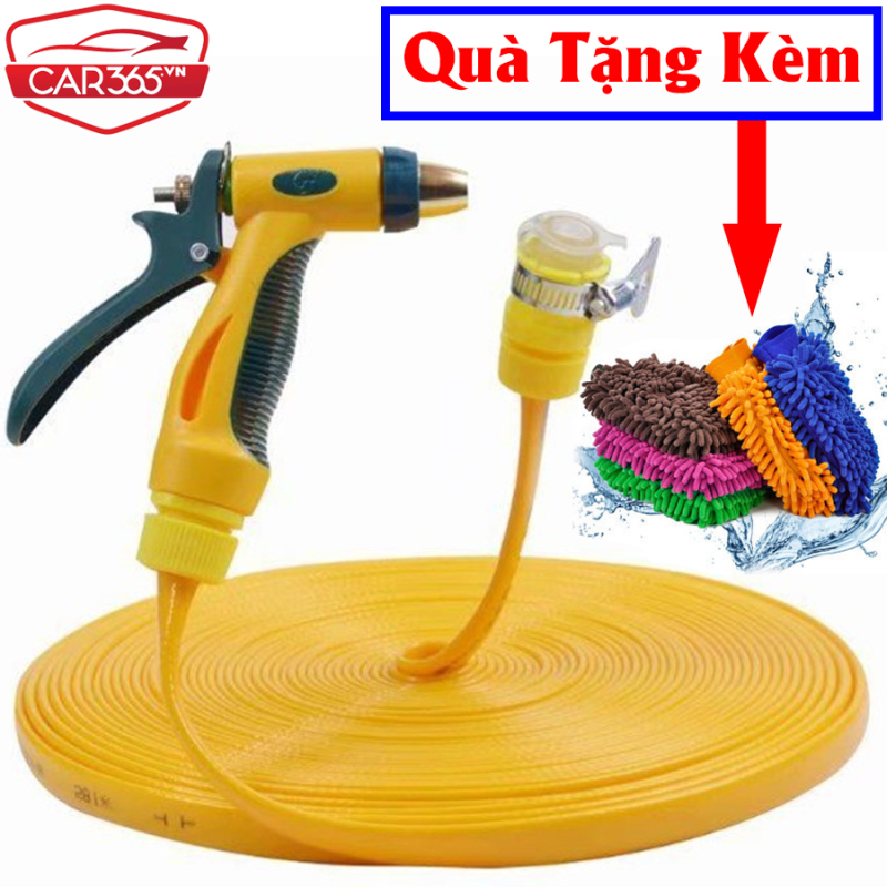 Vòi xịt tăng áp rửa xe tưới cây áp lực cao Car365 có thể điều chỉnh áp lực nước - Vòi phun bằng hợp kim bền bỉ - Dây nước dài 10m chất liệu siêu bền có thể cuộn gọn gàng tiện lợi - CAR51