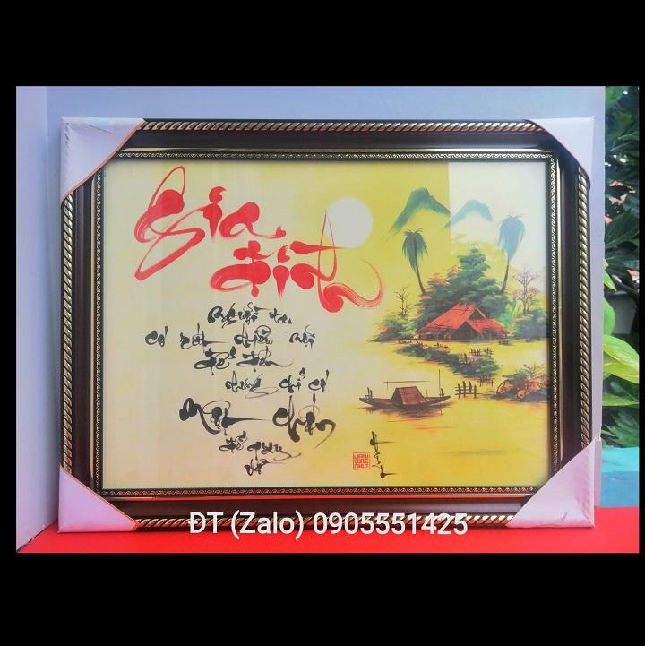 Painting calligraphy family. Gift happy life, housewarming, opened. New Year gift, birthday,. Gift grandparents, parents, friends, partners,