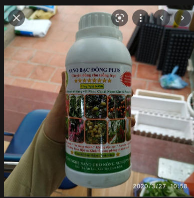 Phân bón - Cặp đôi  Nano Bạc đồng và Nano Đồng Oxyclorua (500ml)