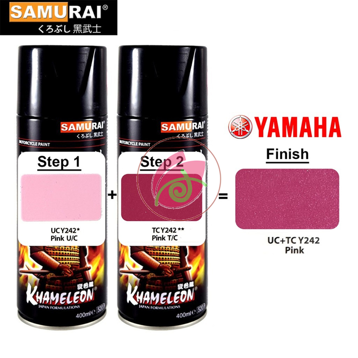 Sơn xịt Samurai màu Hồng candy - TCY242 (400 ml)