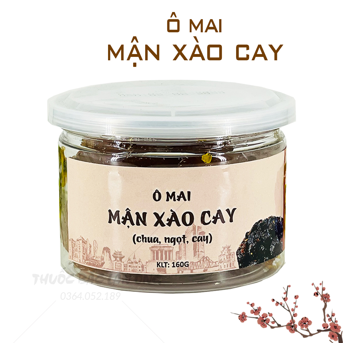 Ô mai mận xào cay đặc sản Hà Nội (Vị chua ngọt, cay cay, dẻo ngon)