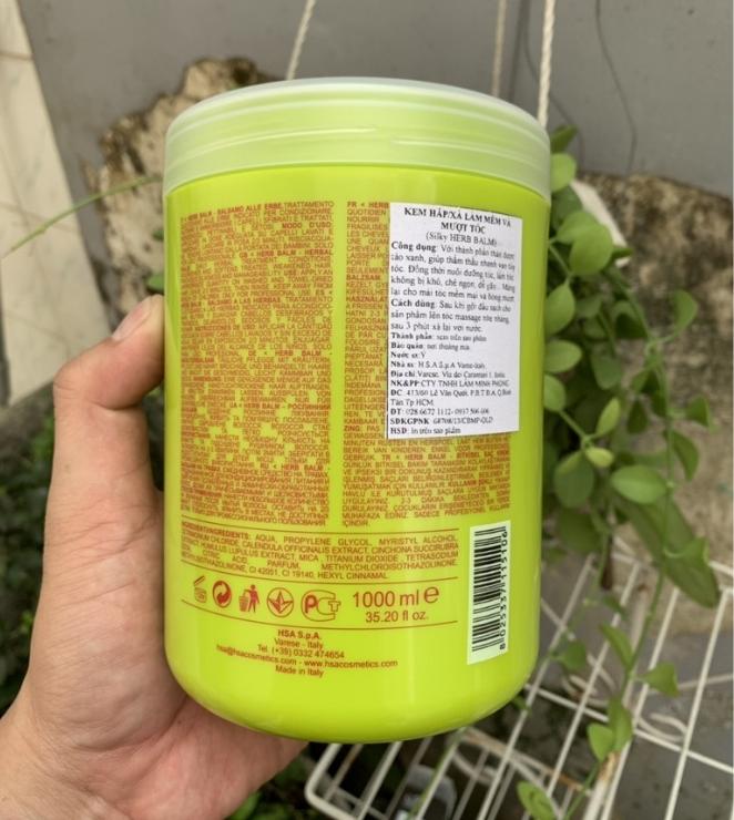 [HCM]Hấp dầu ủ tóc thảo dược chăm sóc tóc hư tổn Silky Herb Balm 1000ml
