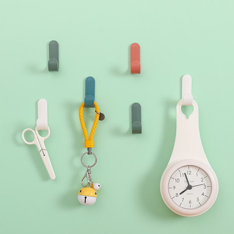 Multi-purpose J type mini wall sticker hanger self-adhesive hook no need to-Hause