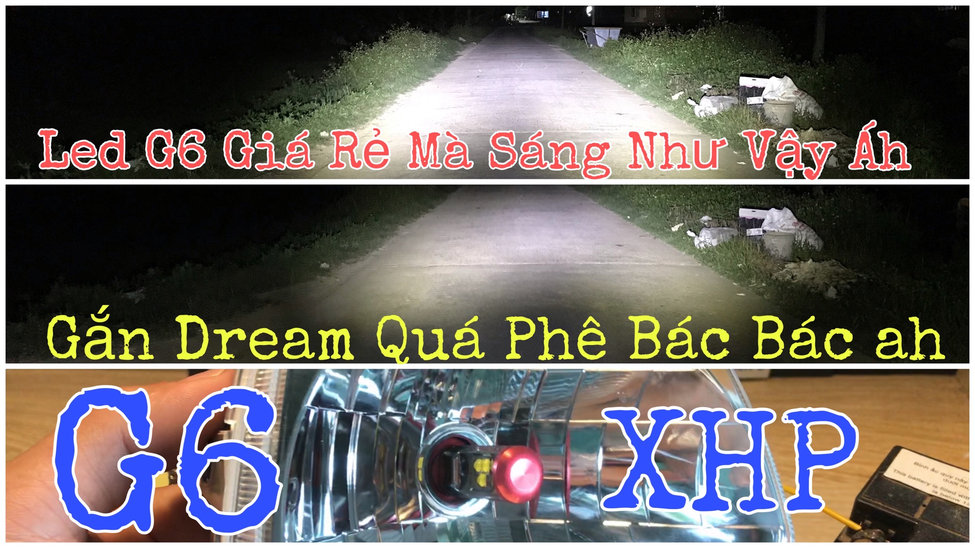 Led Pha Dream Wave M5 Cree Siêu Sáng Vàng/Trắng