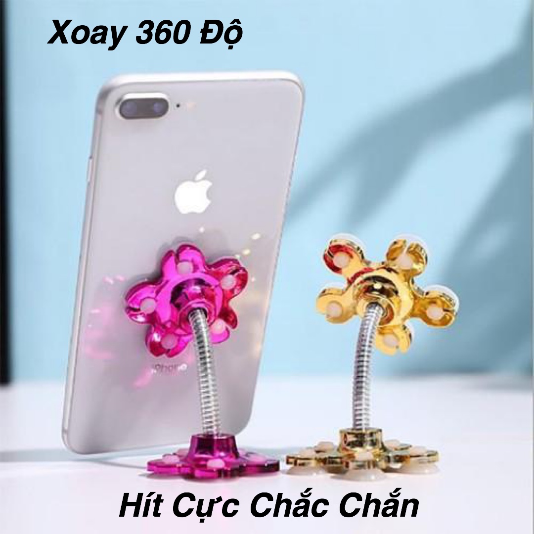 [HCM]COMBO 2 ĐẾ HÍT HOA XOAY 360 - GIÁ ĐỠ ĐIỆN THOẠI BÔNG MAI - HÍT SIÊU CHẮC - SIÊU BỀN BỈ - THOẢI MÁI XEM PHIM - NGHE NHẠC