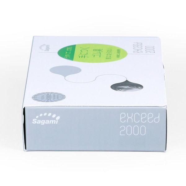 Bao cao su Siêu mỏng - Thắt chống tuột Sagami Exceed 2000 - hộp 12 chiếc
