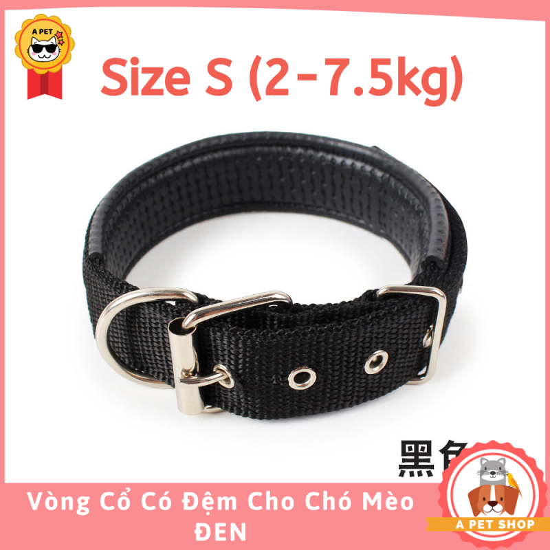 Vòng Cổ Có Đệm Cho Chó Mèo (Nhiều Màu+Size) - A Pet Shop